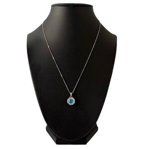 Blue Diamond Necklace